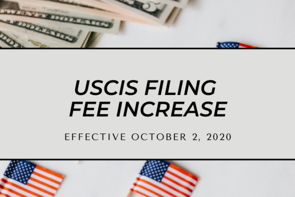USCIS Filing Fee Increase